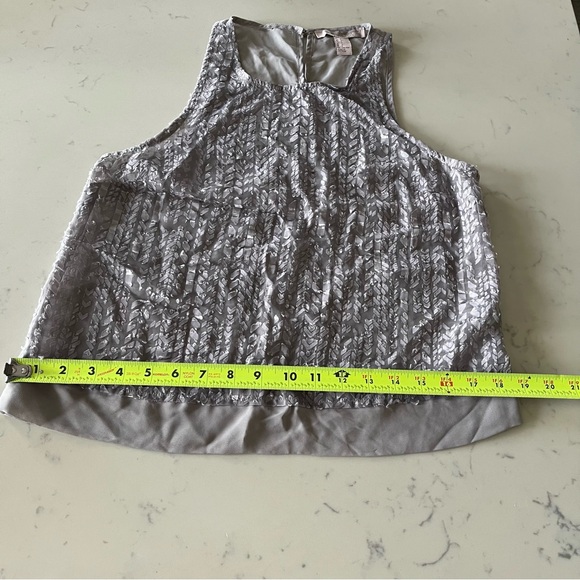 Forever 21 Gray Patterned Women's Top Size S - Picture 9 of 10